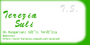 terezia suli business card